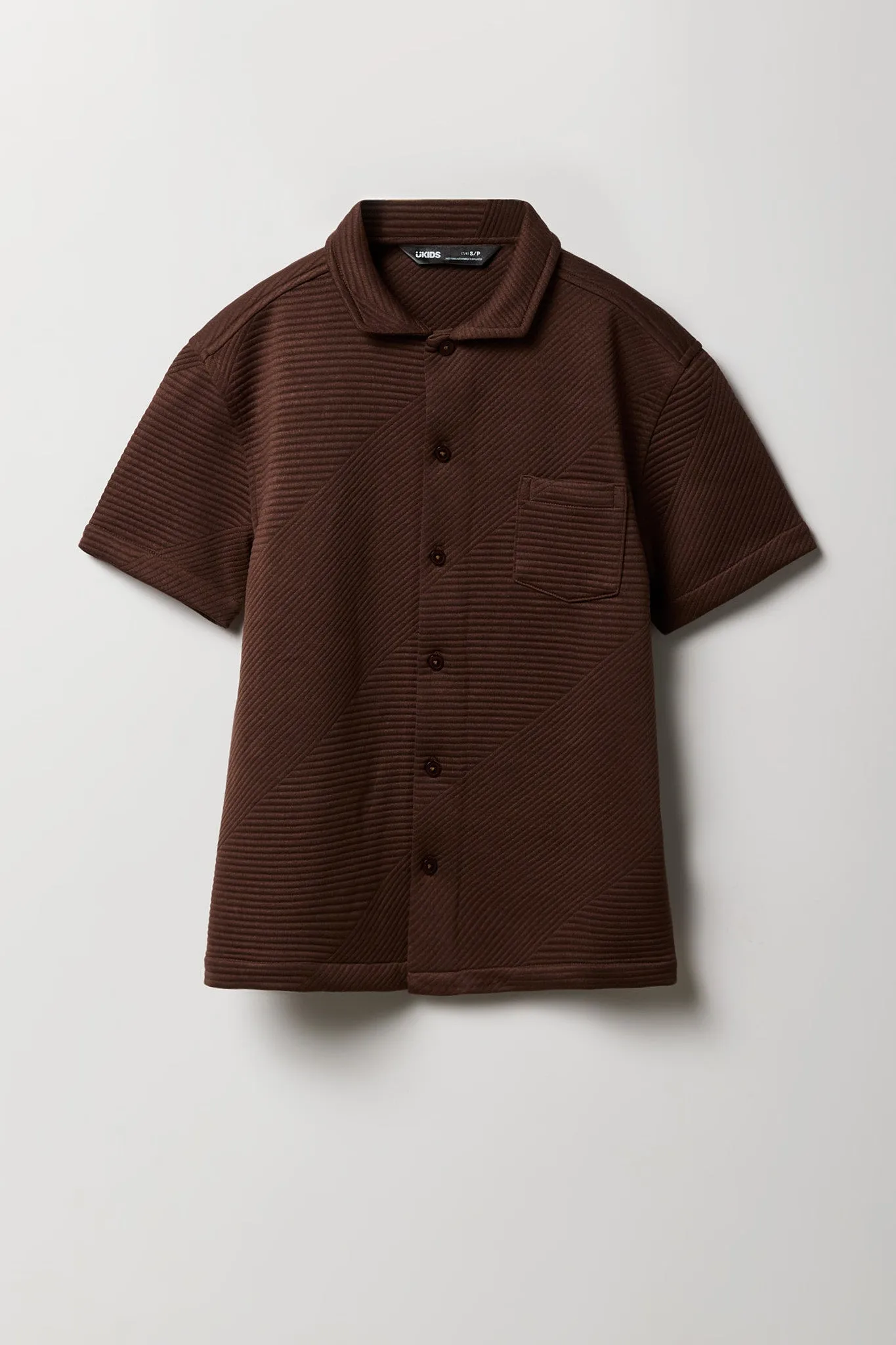 Haut boutonné texturé pour garçon