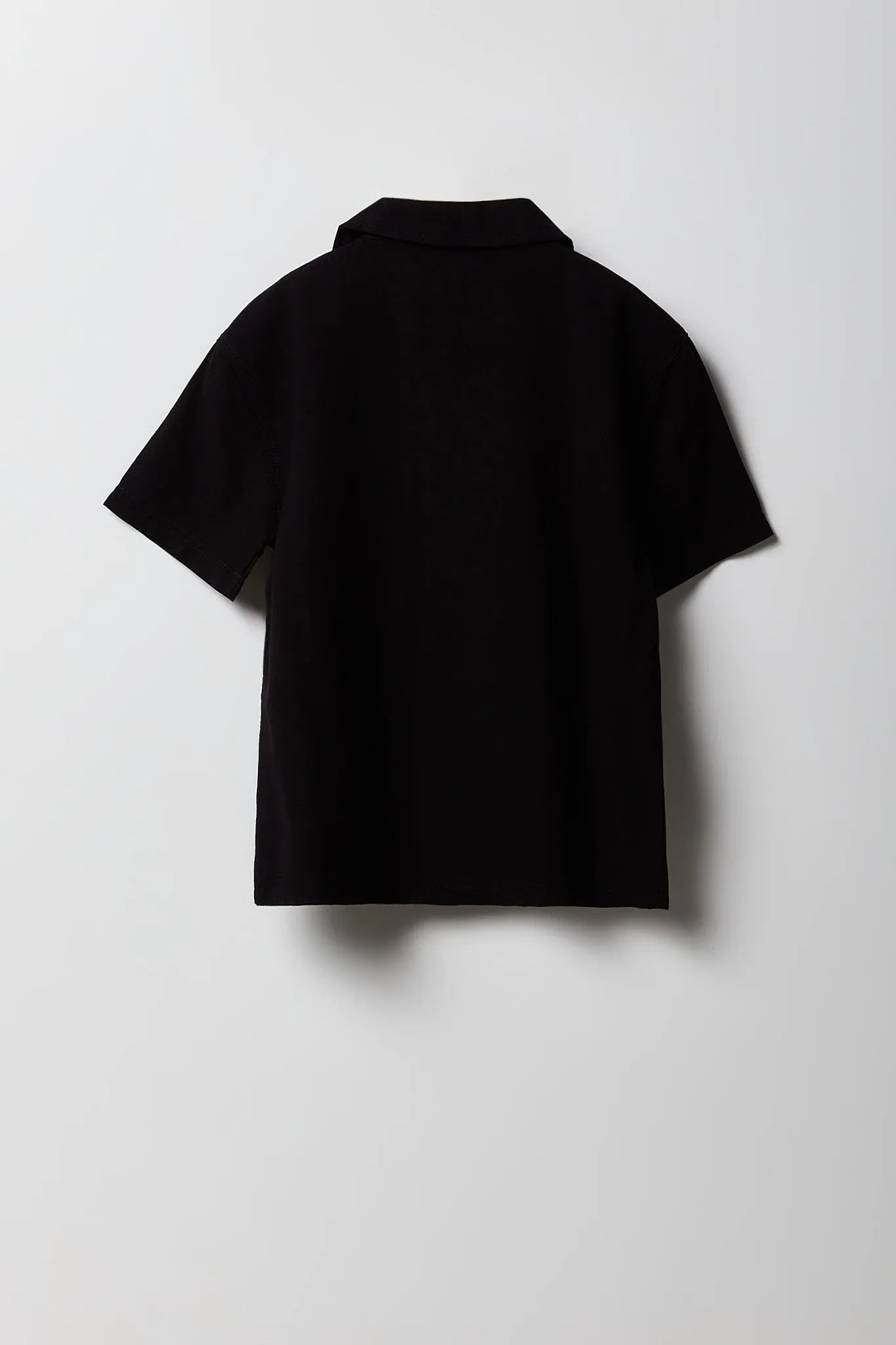 Haut carré boutonné avec col pour garçon