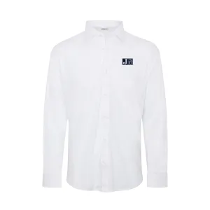Jackson State Quattro Flex Dress Shirt with Semi-Spread Collar White