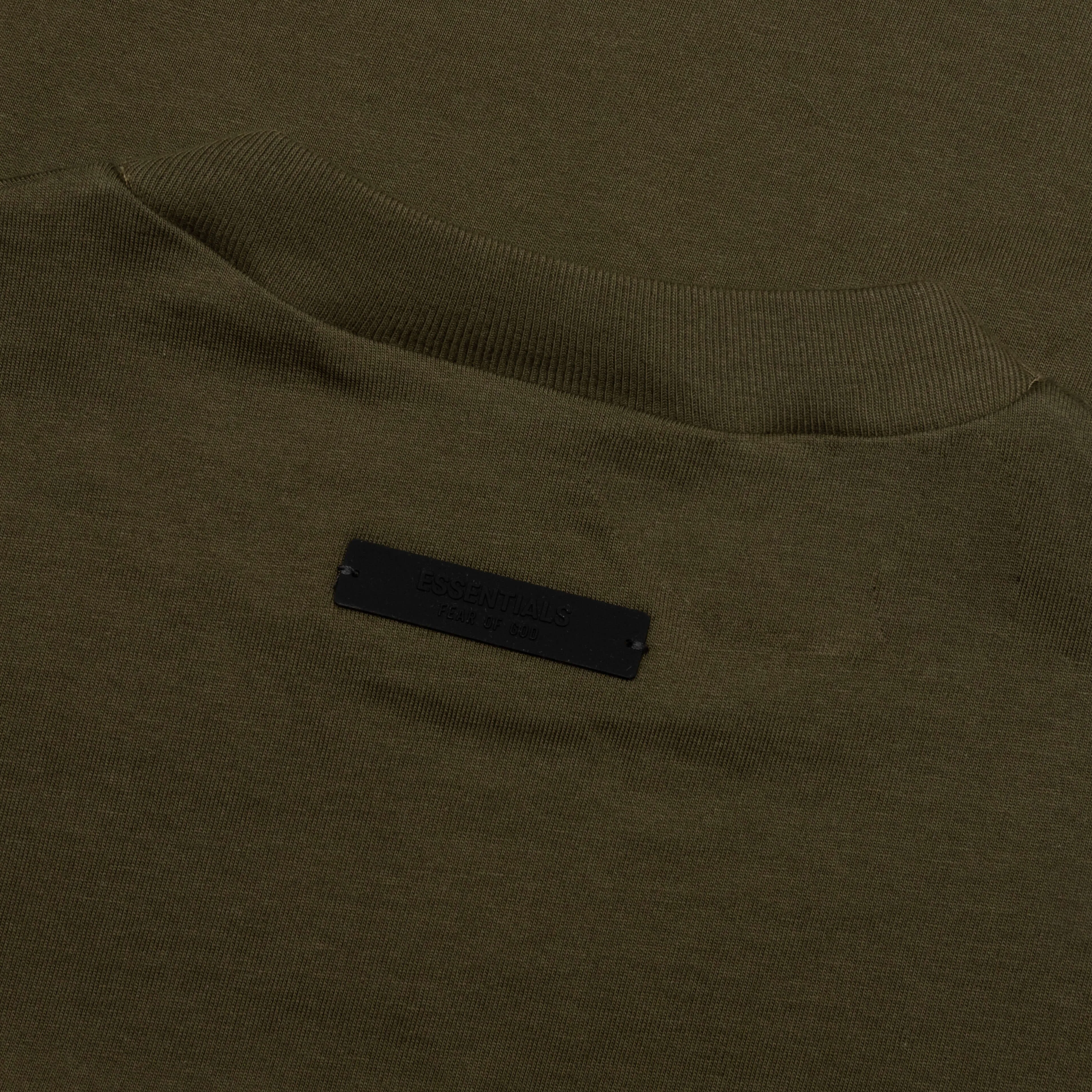 Kid's Jersey Crewneck Tee - Olive
