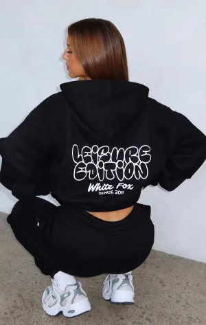 Leisure Edition Oversized Hoodie Black
