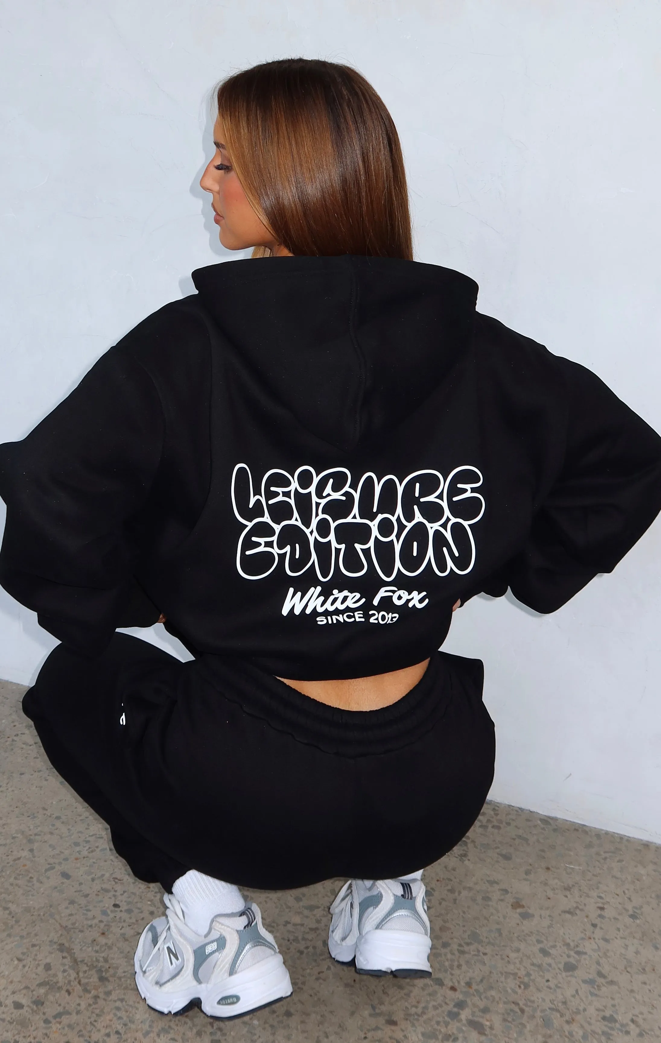 Leisure Edition Oversized Hoodie Black