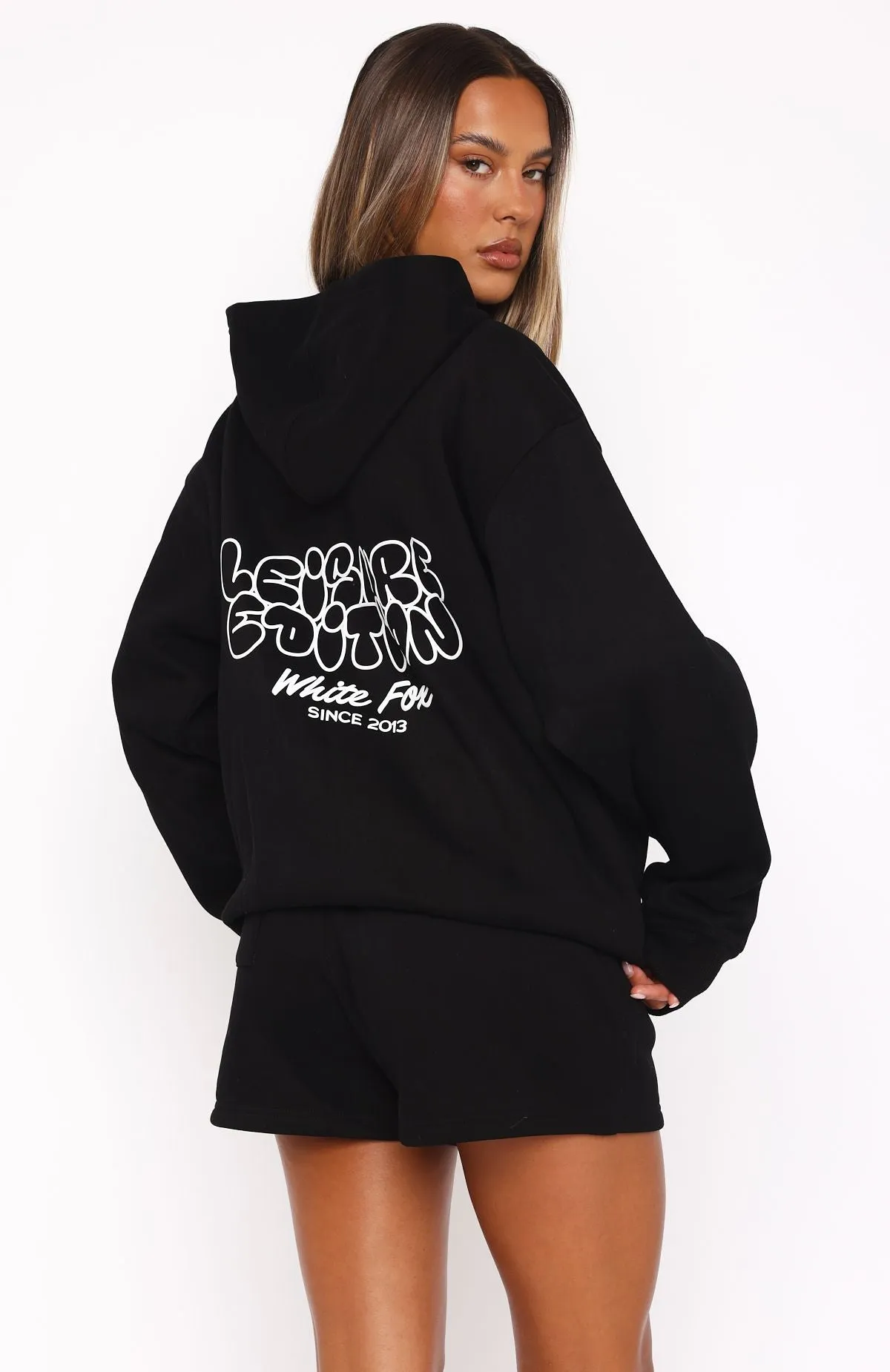 Leisure Edition Oversized Hoodie Black