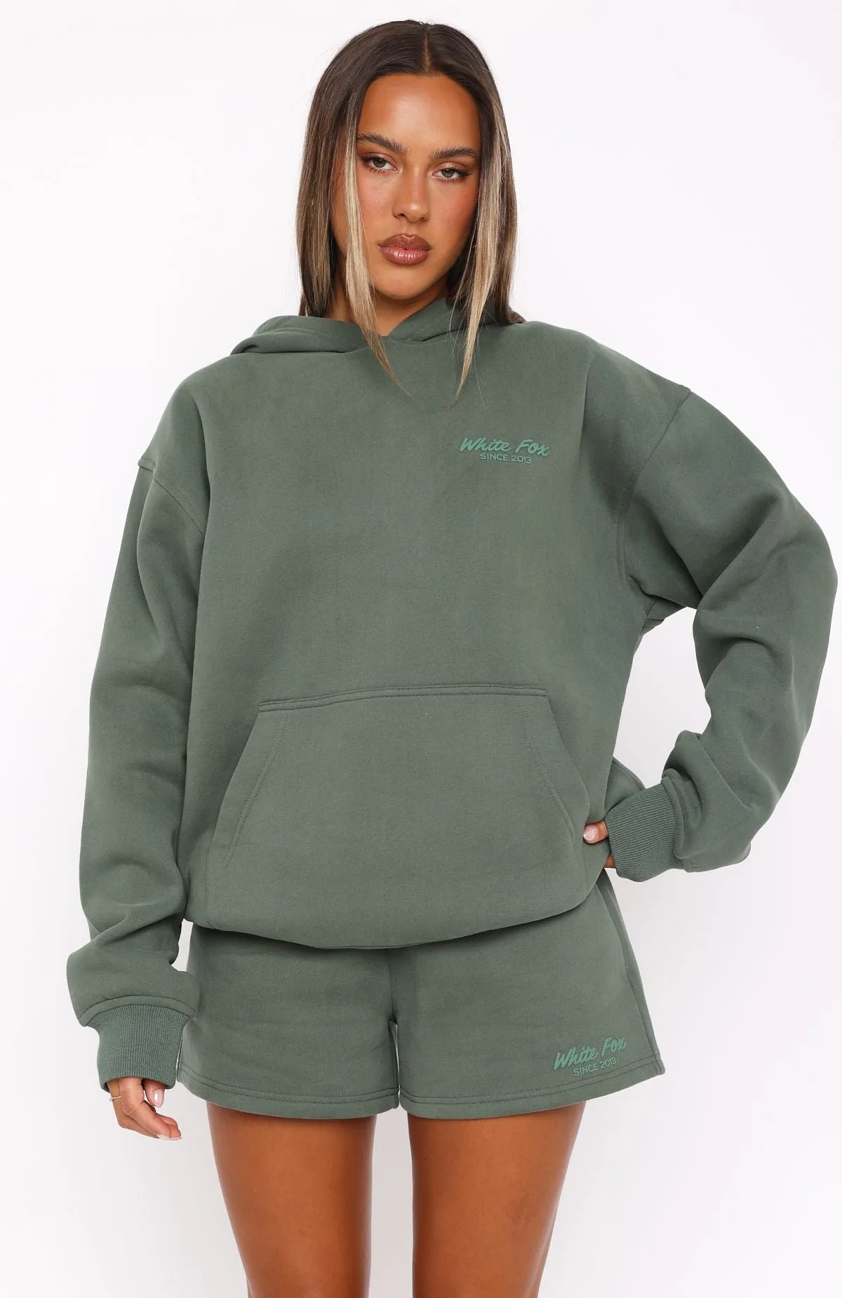Leisure Edition Oversized Hoodie Dark Green