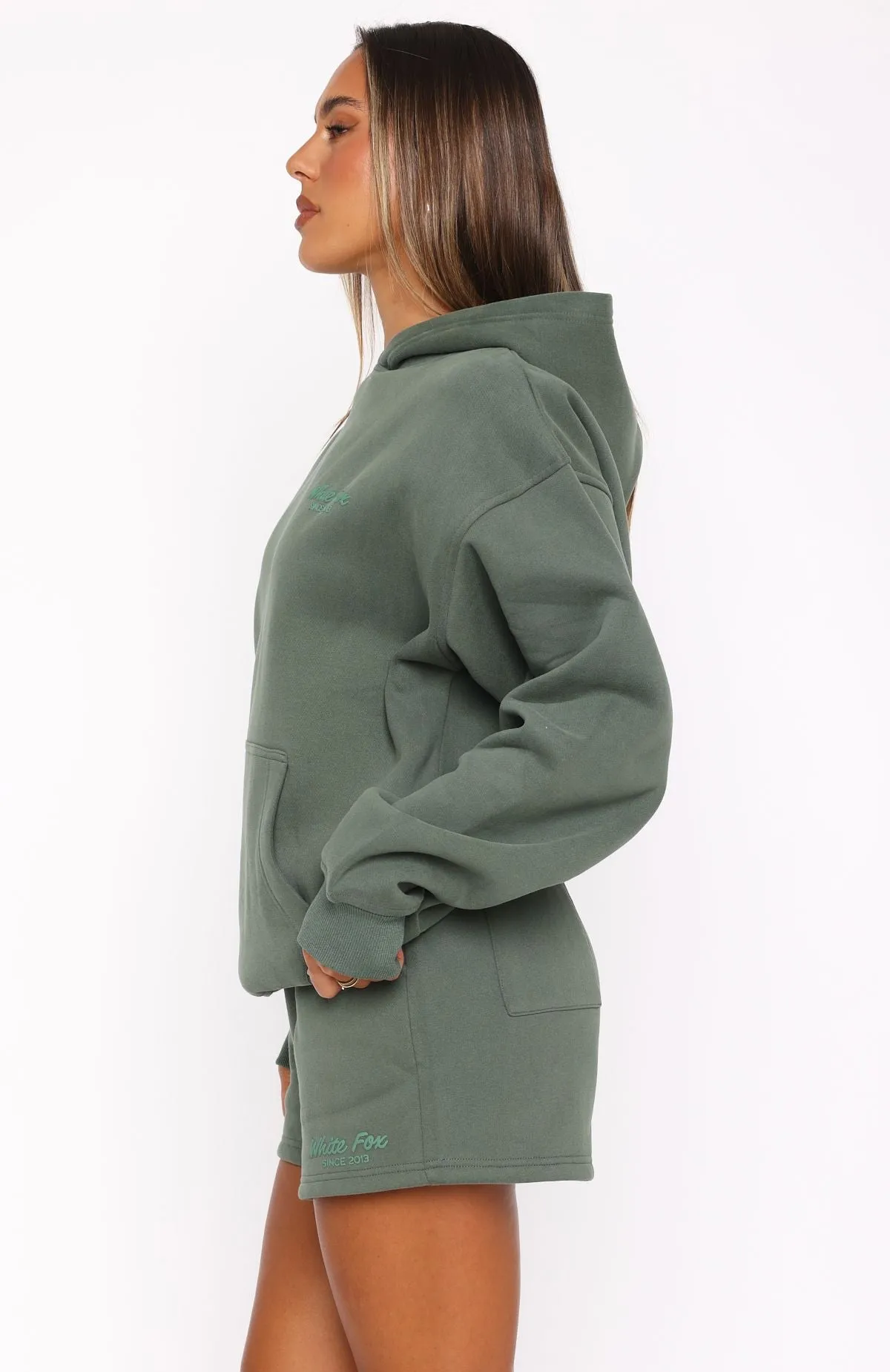 Leisure Edition Oversized Hoodie Dark Green