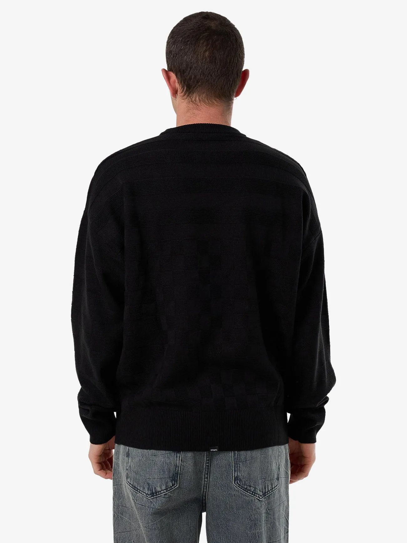 Lifted Spirits Crew Knit - Black