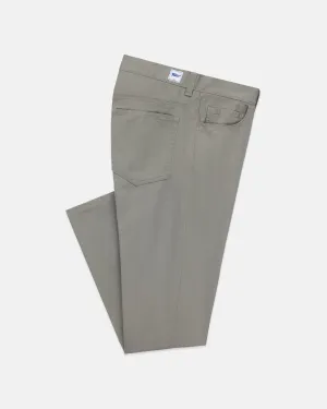 LIGHT GREY 5-POCKET TWILL PANTS - TRIM FIT