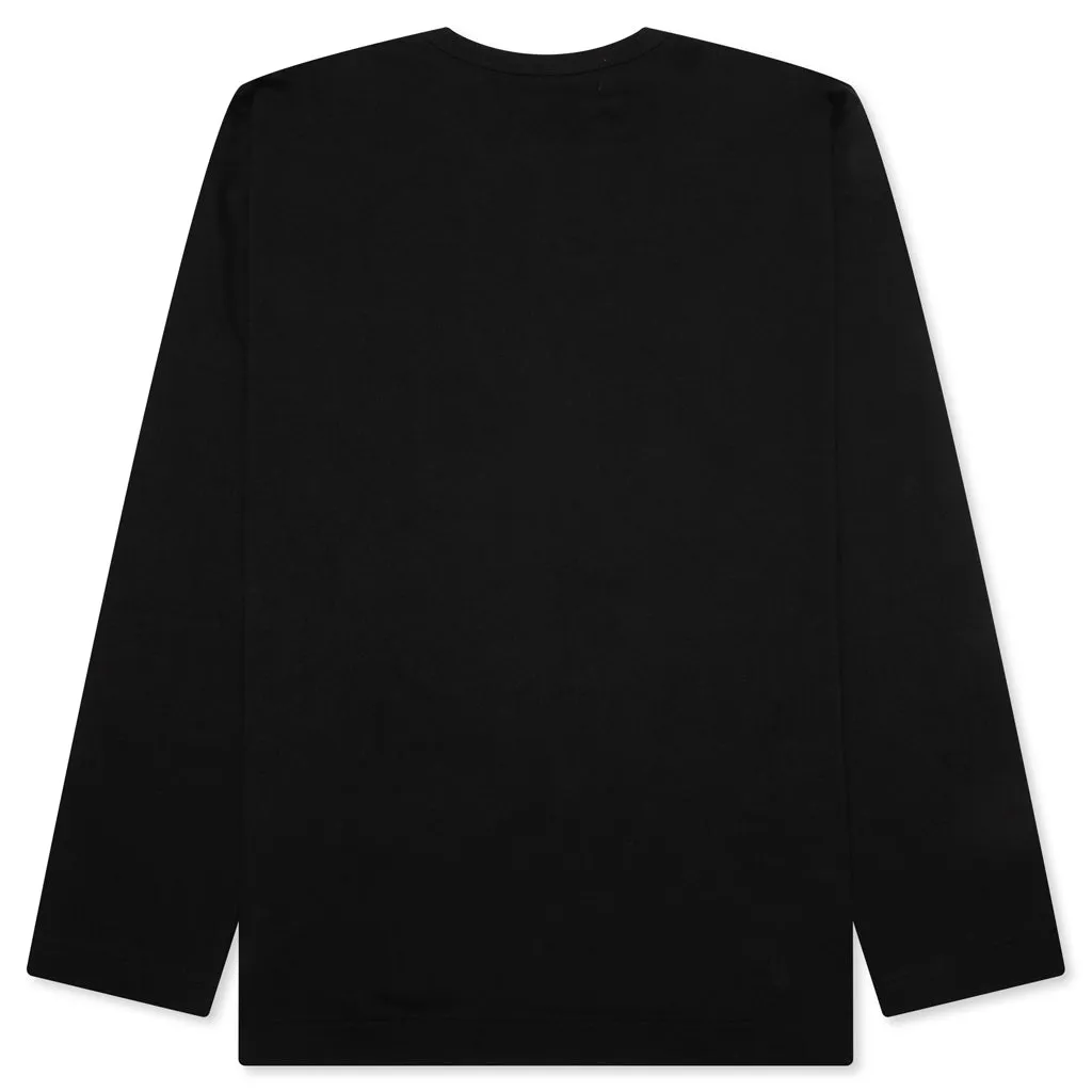 Logo Print Any Heart L/S T-Shirt - Black
