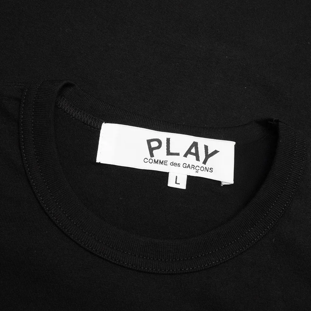 Logo Print Any Heart L/S T-Shirt - Black