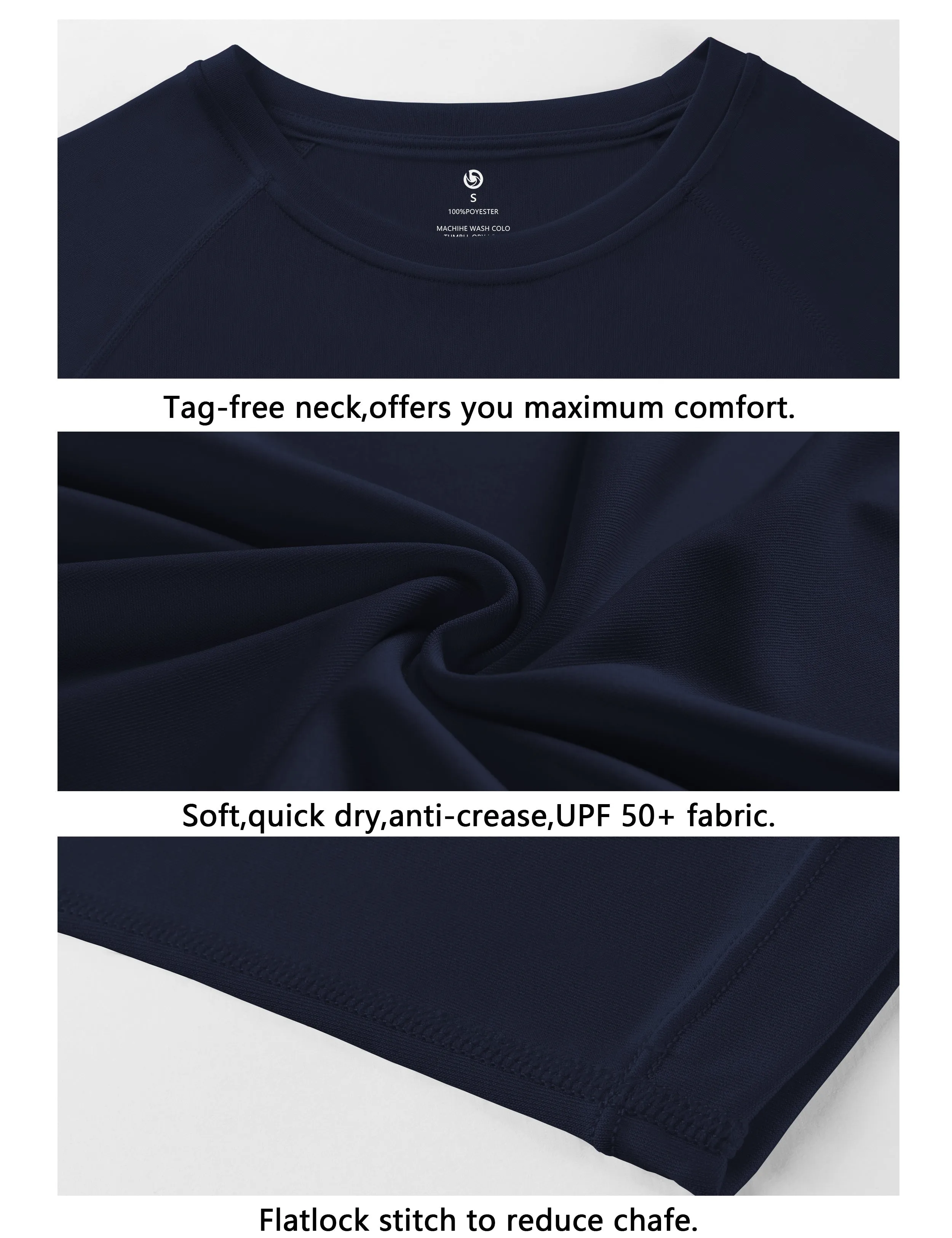 Long Sleeve Athletic Shirts darknavy_Golf