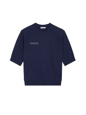 Mens DNA Double Jersey Short Sleeve Top—navy