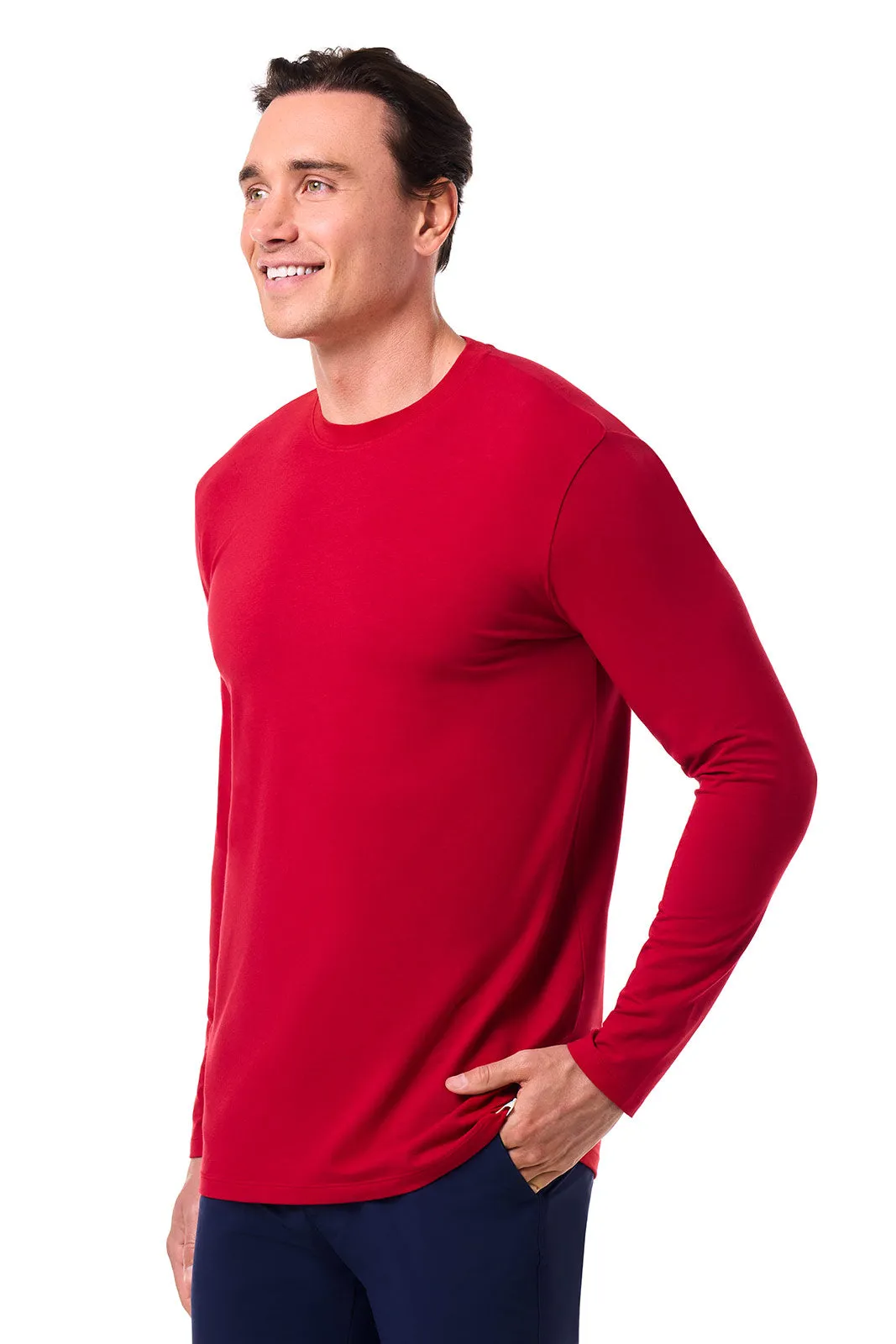 Men's Morada Everyday Long Sleeve T-Shirt | Cherry