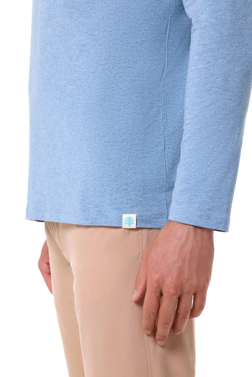 Men's Morada Everyday Long Sleeve T-Shirt | Light Blue Heather