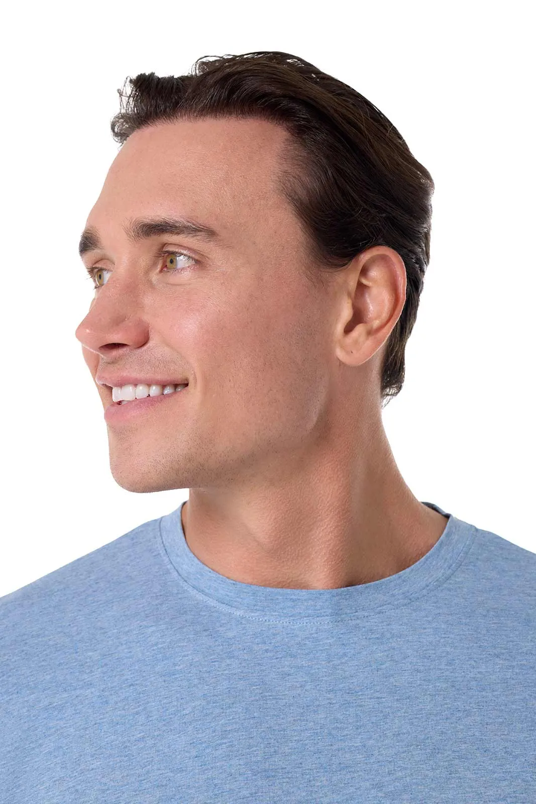 Men's Morada Everyday Long Sleeve T-Shirt | Light Blue Heather