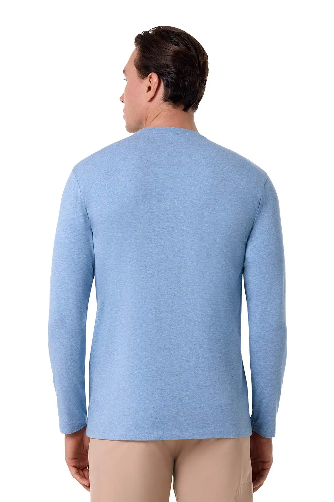 Men's Morada Everyday Long Sleeve T-Shirt | Light Blue Heather