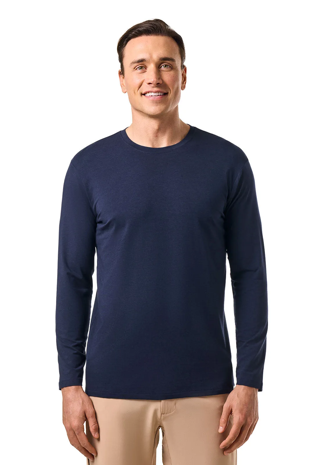 Men's Morada Everyday Long Sleeve T-Shirt | Navy