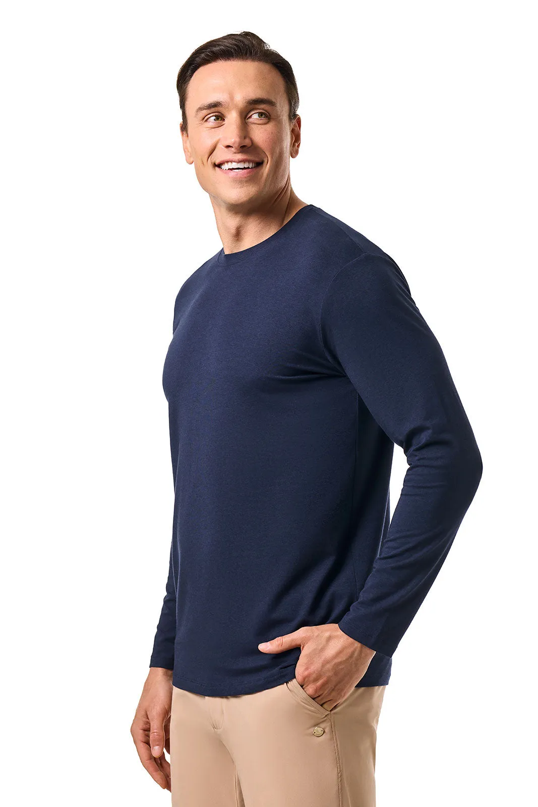 Men's Morada Everyday Long Sleeve T-Shirt | Navy