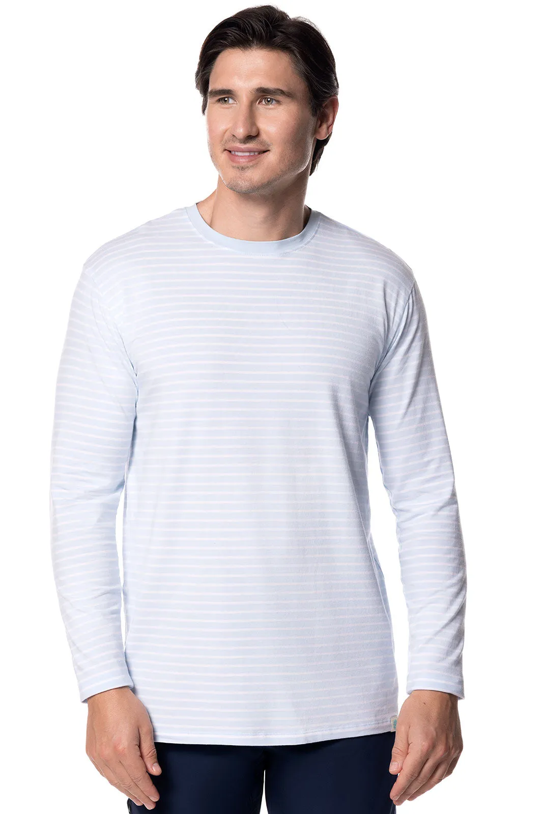Men's Morada Everyday Long Sleeve T-Shirt | Skyride/White Stripe