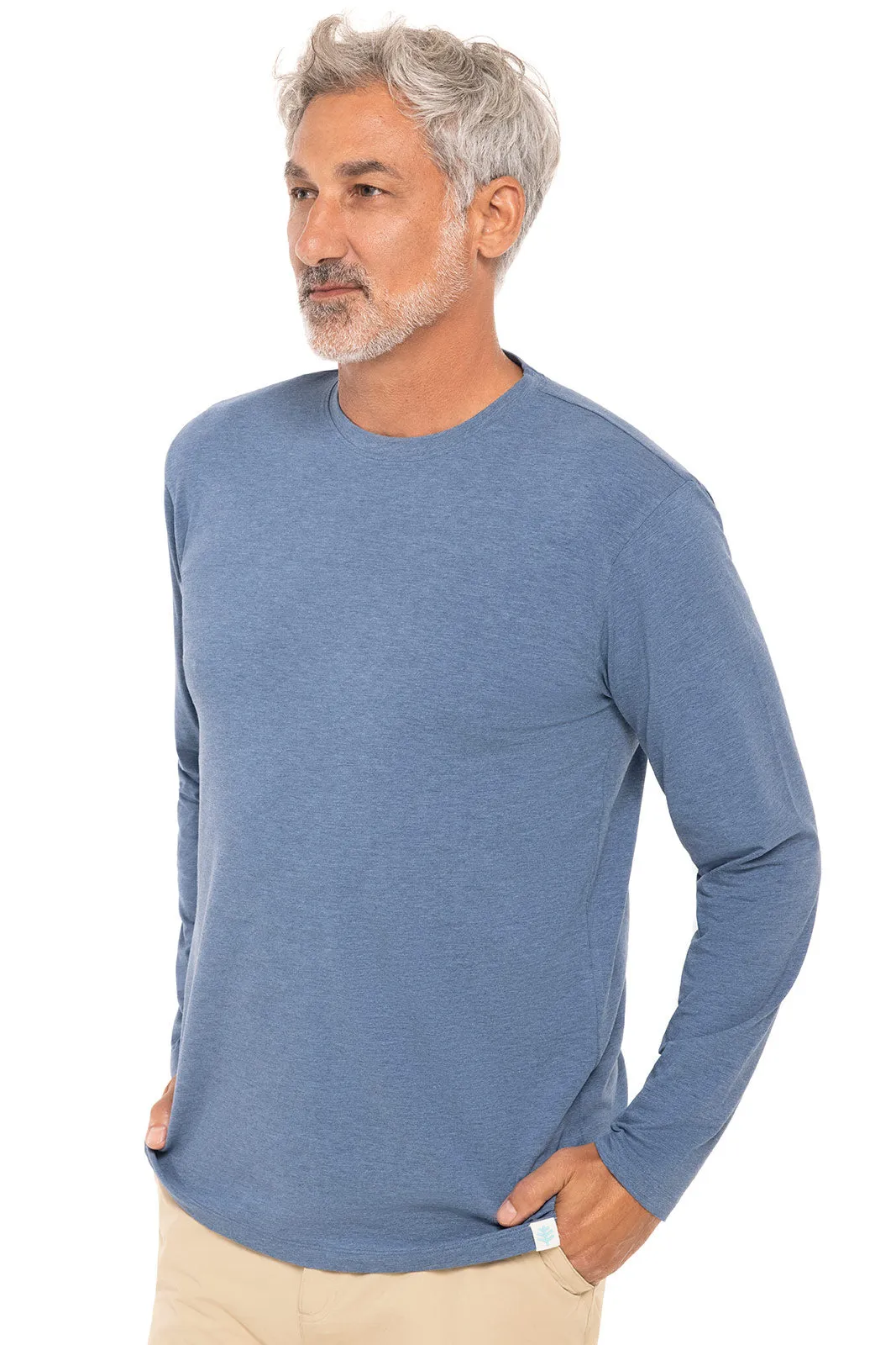Men's Morada Everyday Long Sleeve T-Shirt | Tidal Blue Heather