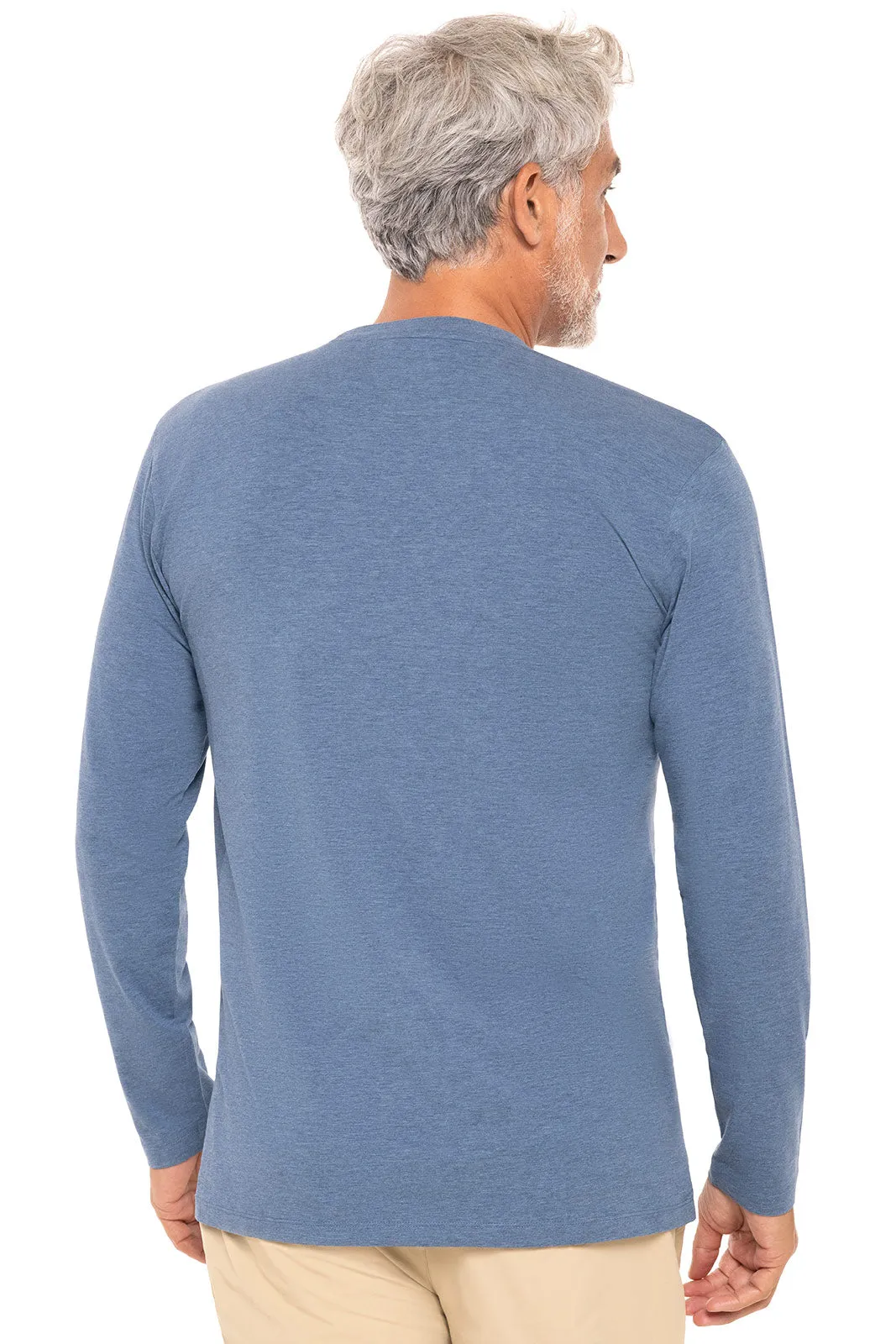 Men's Morada Everyday Long Sleeve T-Shirt | Tidal Blue Heather