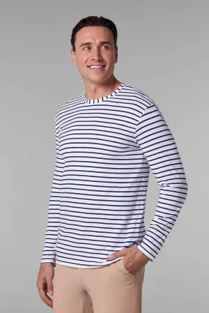 Men's Morada Everyday Long Sleeve T-Shirt | White/Navy