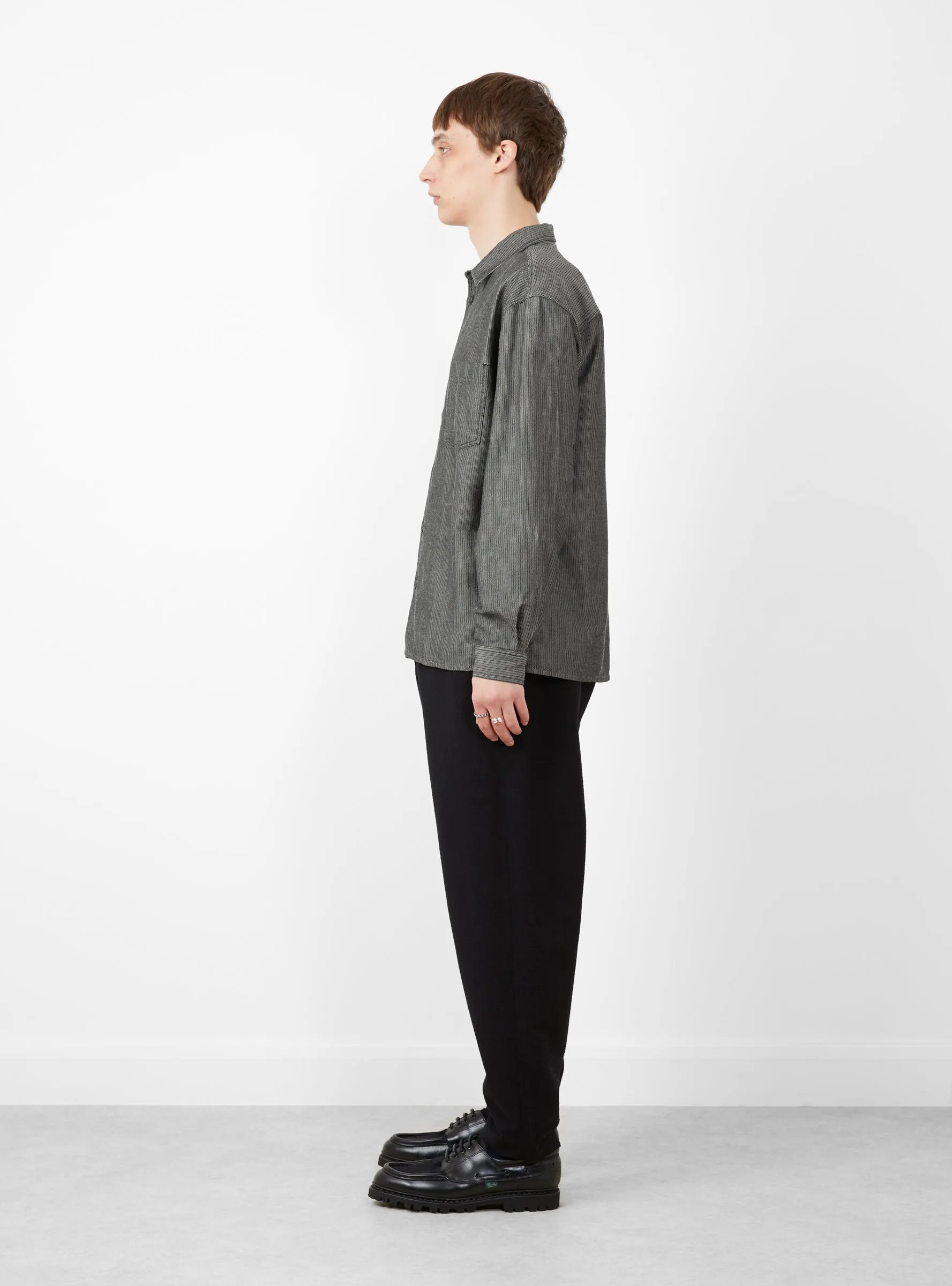 Mitchum Cotton Linen LS Shirt Charcoal