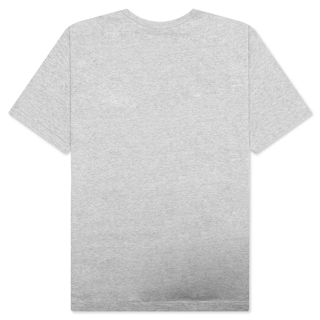 Multi Red Heart Logo Print T-Shirt - Grey