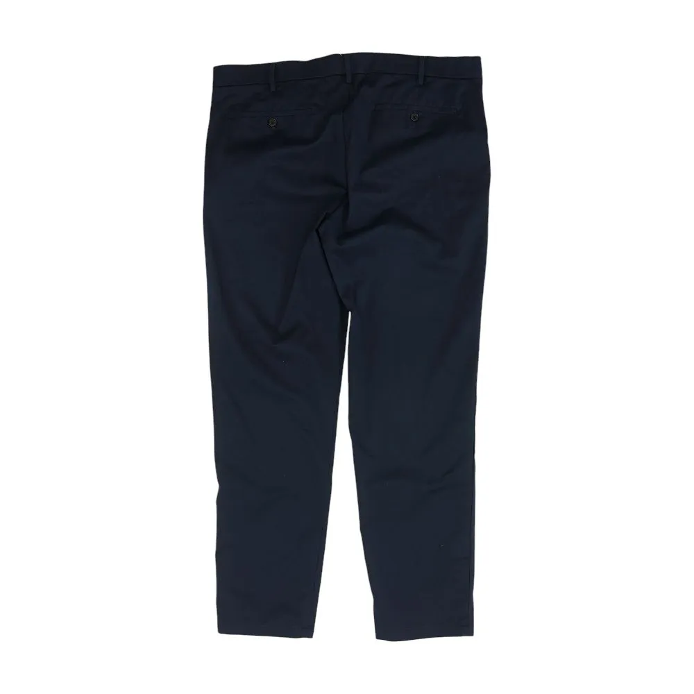 Navy Solid Chino Pants