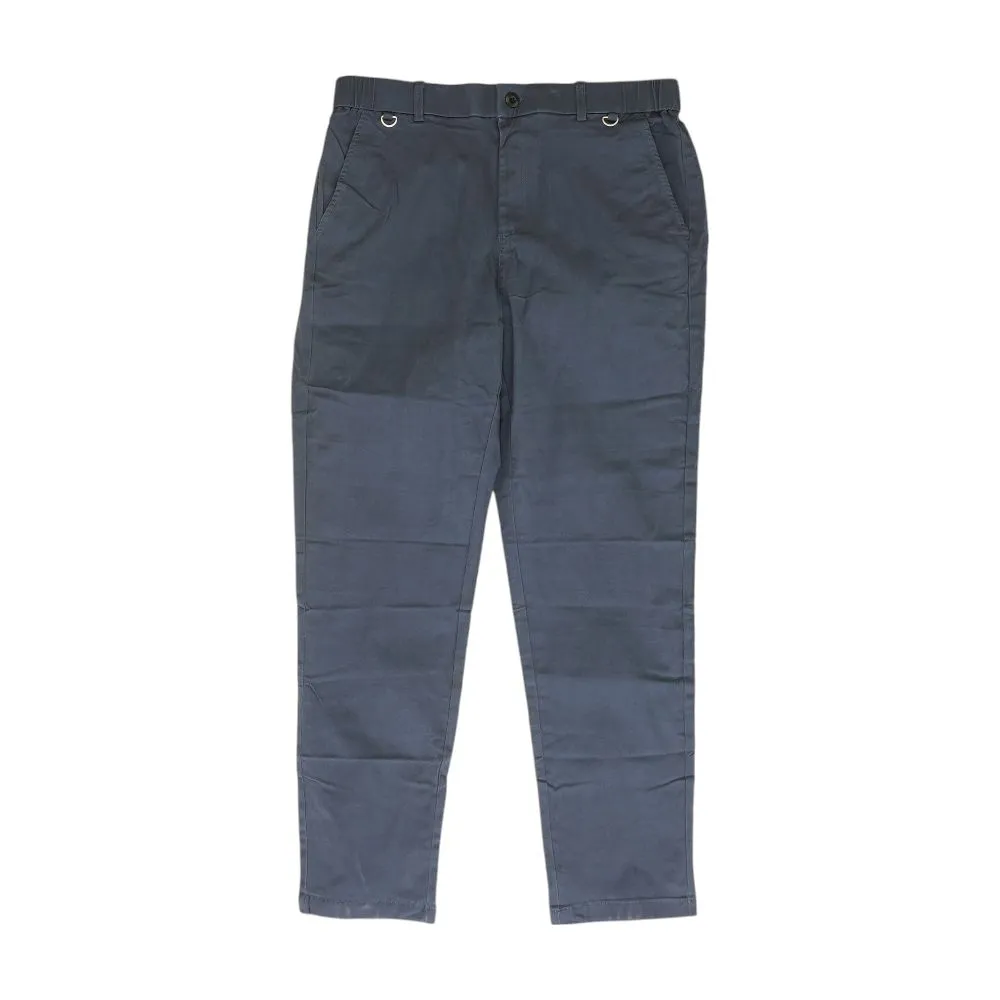 Navy Solid Chino Pants