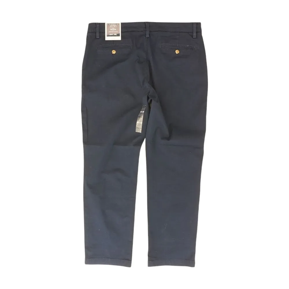 Navy Solid Chino Pants