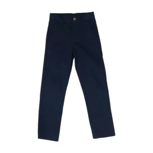Navy Solid Chino Pants