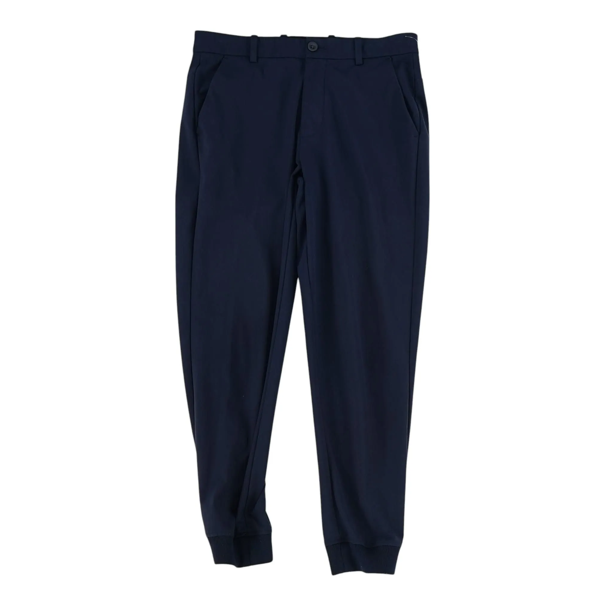 Navy Solid Chino Pants