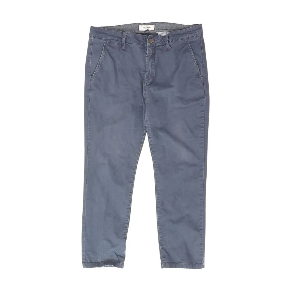 Navy Solid Chino Pants
