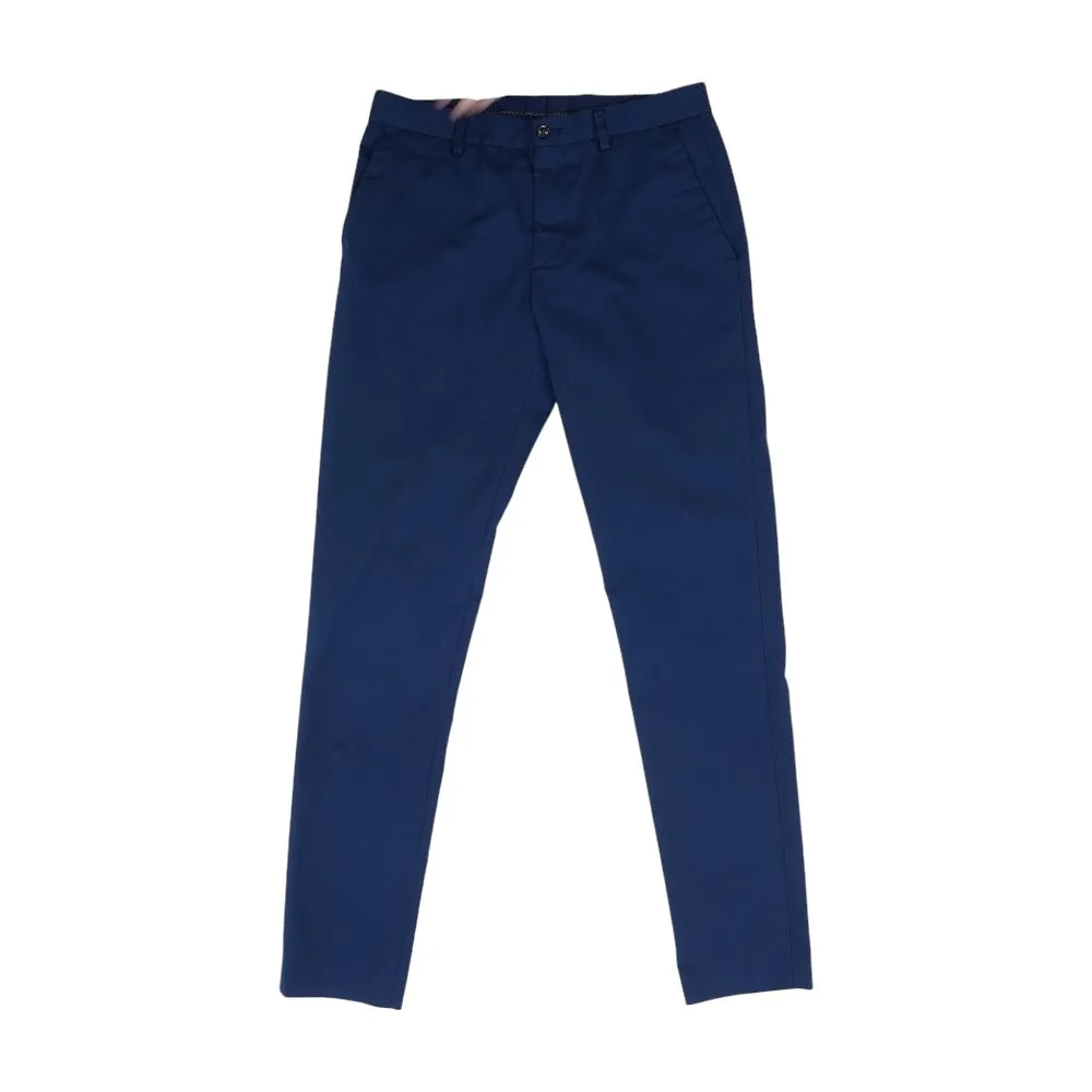 Navy Solid Chino Pants