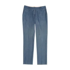 Navy Solid Chino Pants