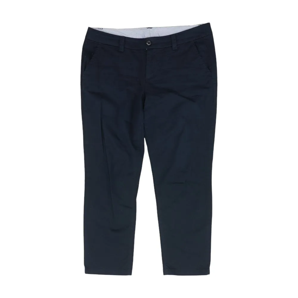 Navy Solid Chino Pants