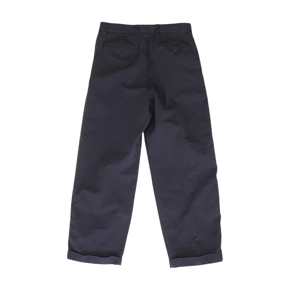 Navy Solid Chino Pants