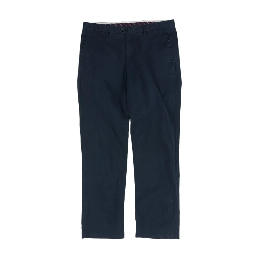 Navy Solid Chino Pants