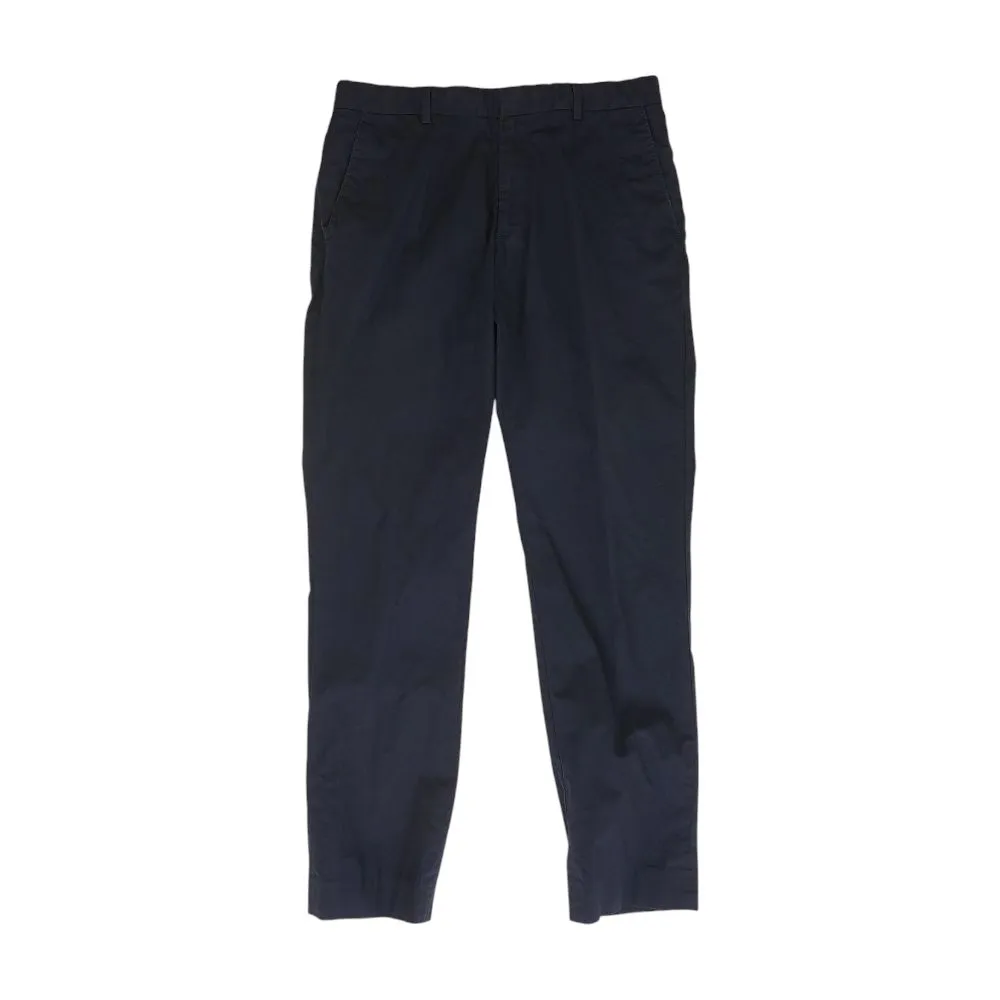 Navy Solid Chino Pants