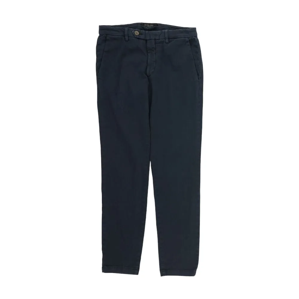 Navy Solid Chino Pants