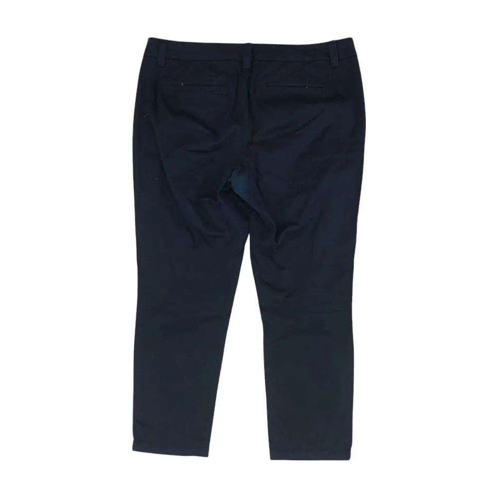 Navy Solid Chino Pants