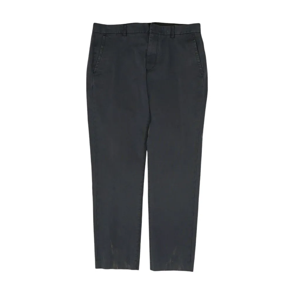 Navy Solid Chino Pants