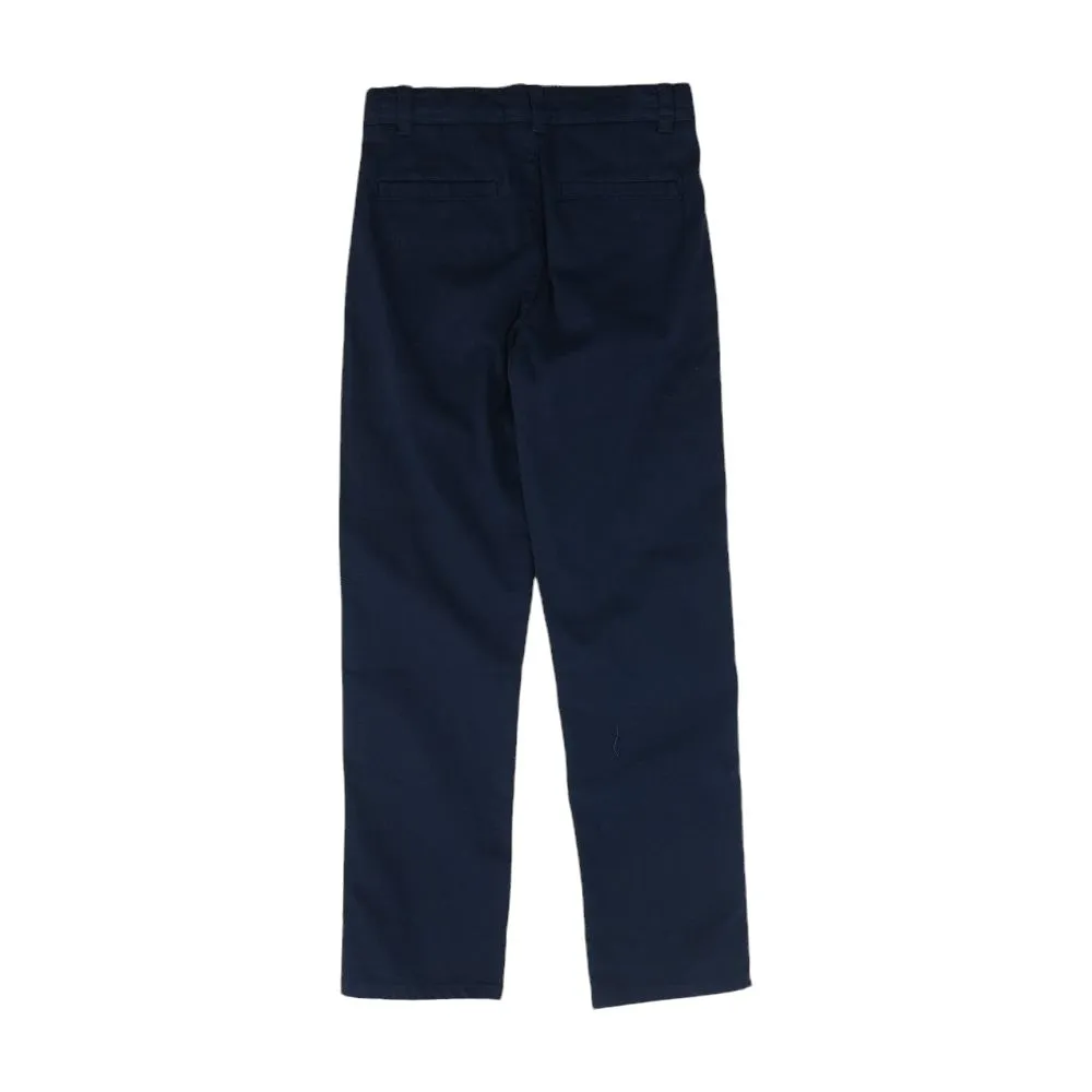 Navy Solid Chino Pants