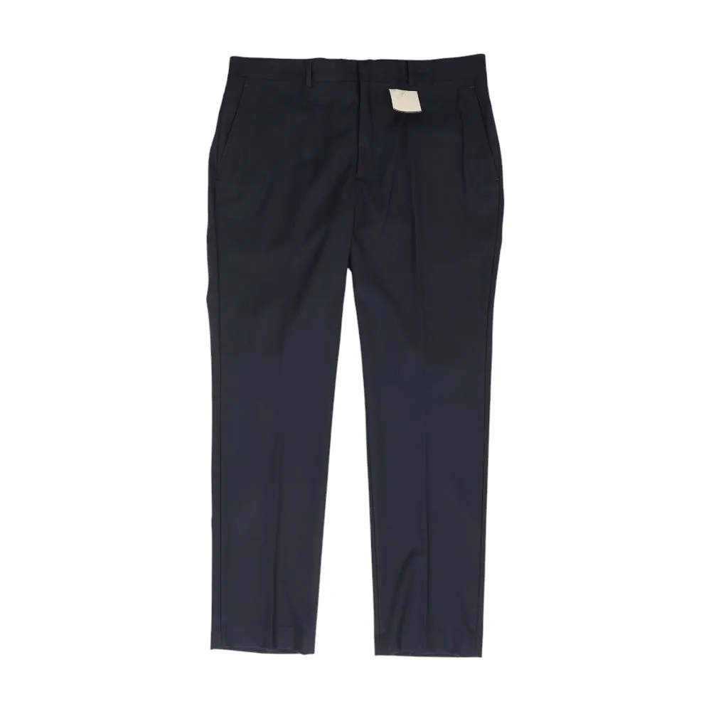 Navy Solid Chino Pants