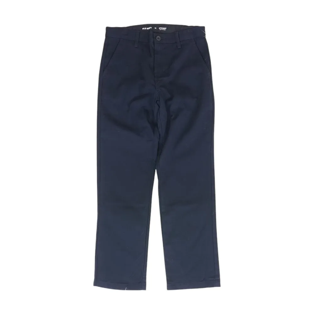Navy Solid Chino Pants