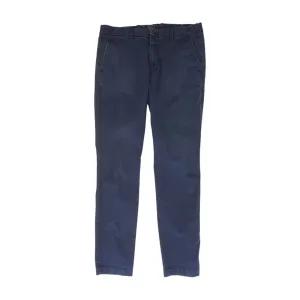 Navy Solid Chino Pants