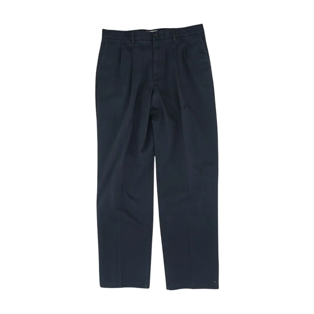 Navy Solid Chino Pants