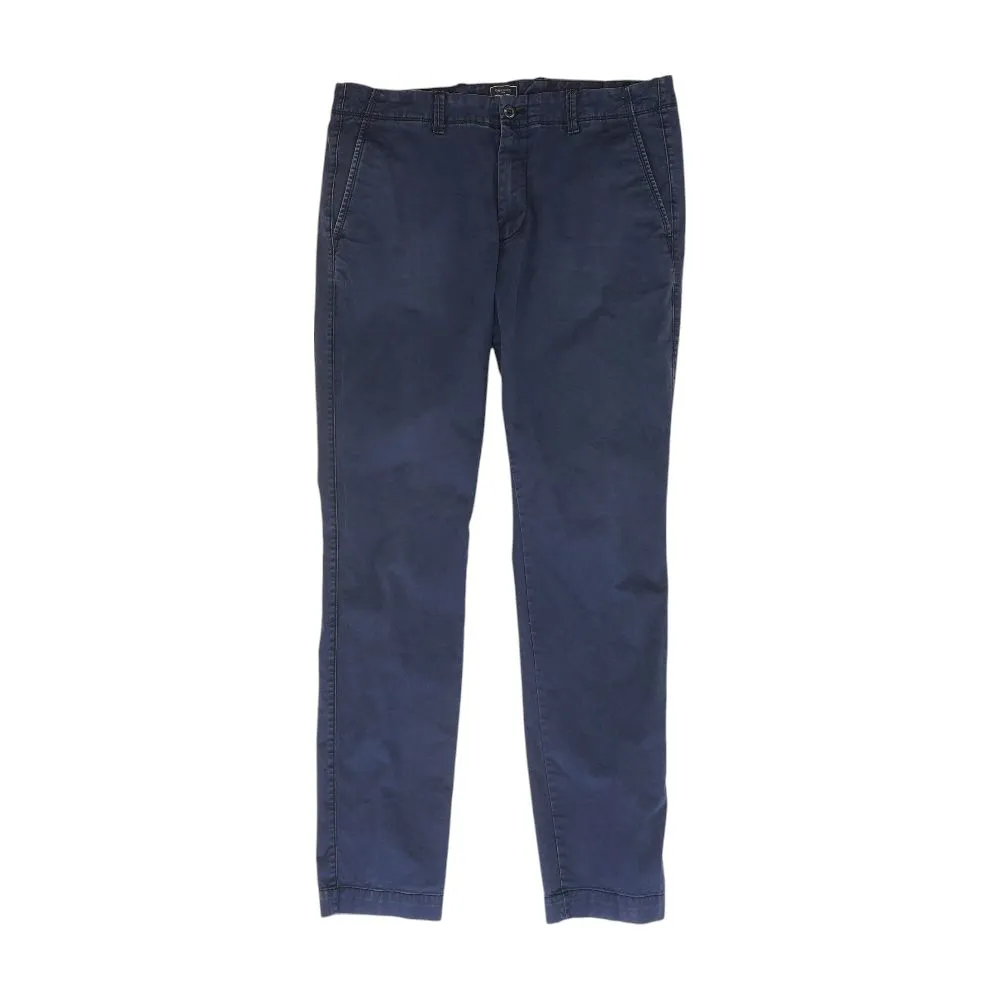 Navy Solid Chino Pants