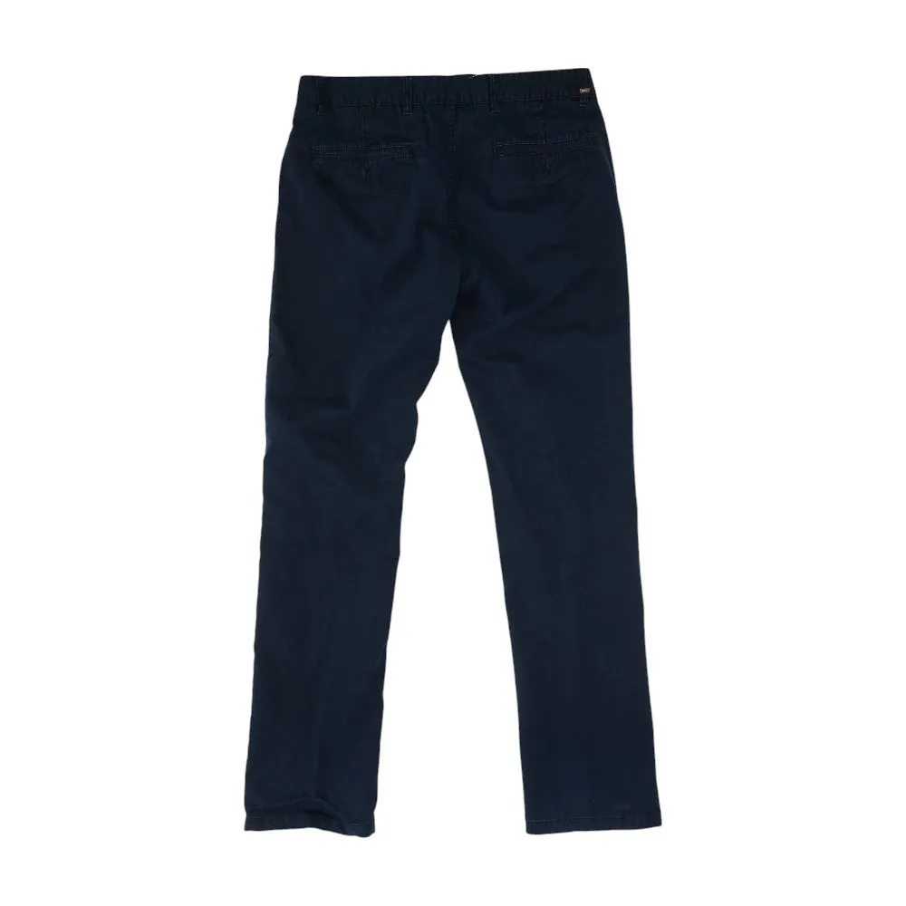 Navy Solid Chino Pants