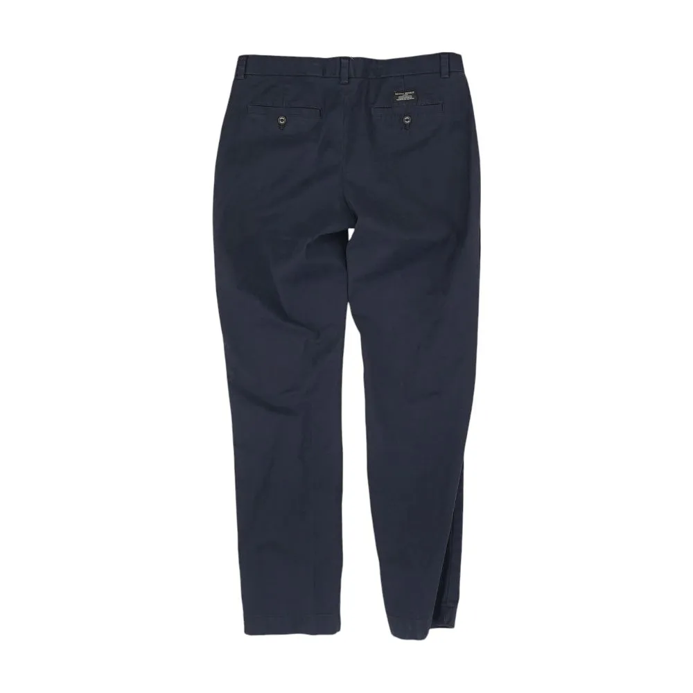 Navy Solid Chino Pants